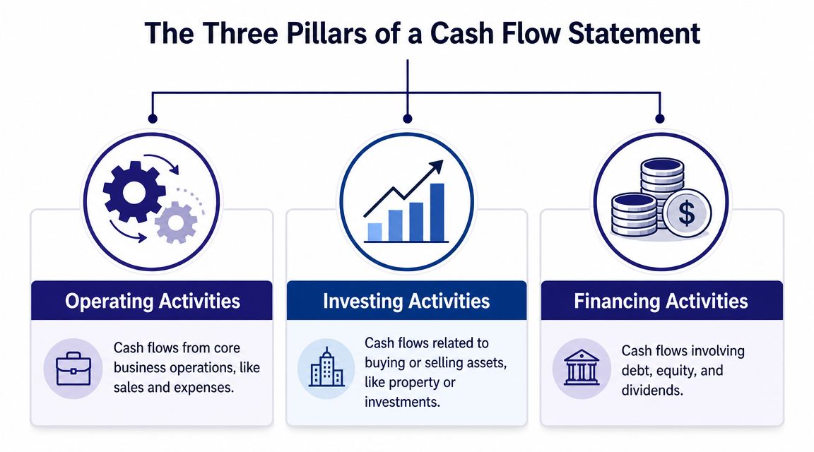 The Three Pillars of a Cash Flow Statement