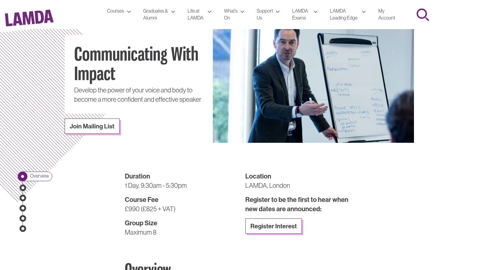 LAMDA Leading Edge – Communicating With Impact