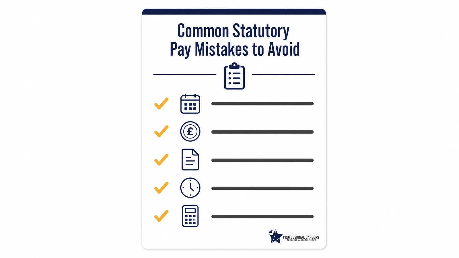 Common statutory pay mistakes checklist for UK payroll teams